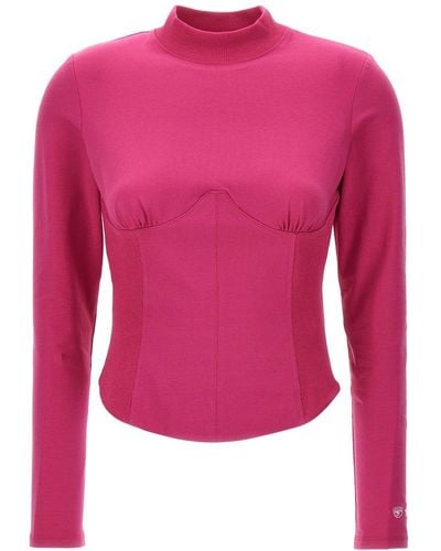 Chiara Ferragni Logo Embroidered Knitted Jumper - Pink