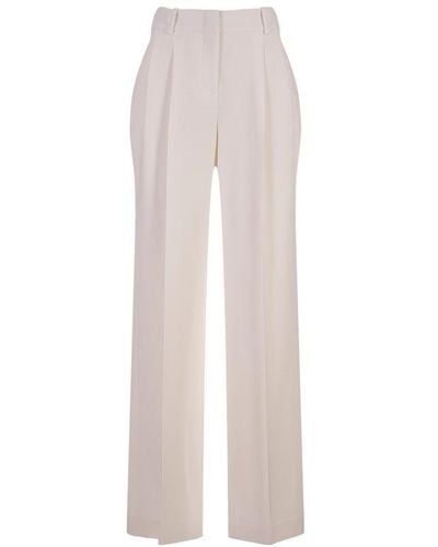 Ermanno Scervino Pleated Tailored Pants - White