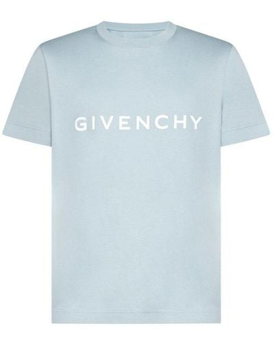 Givenchy Logo Cotton T-shirt - Blue