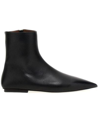 Marsèll Ago Pointed Toe Ankle Boots - Black