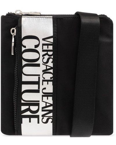 Versace Jeans Couture Shoulder Bag With Logo, - Black