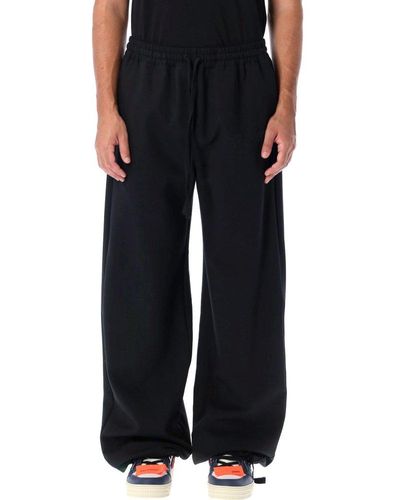 Off-White c/o Virgil Abloh Quote Wool Skate Trackpant - Black