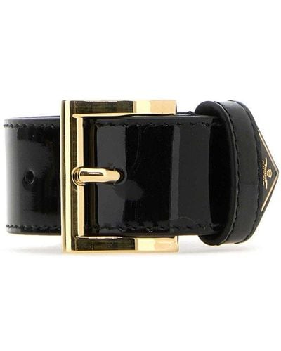 Prada Leather Bracelet - Black