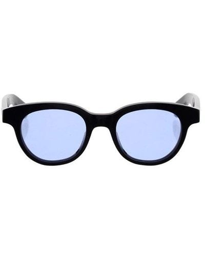 Alexander McQueen Round Frame Sunglasses - Black