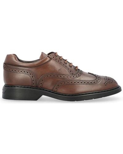 Hogan Classic Oxford Shoes - Brown
