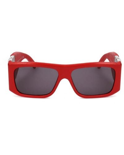 Givenchy Rectangular Frame Sunglasses - Red