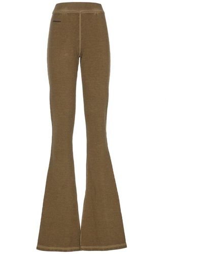 DSquared² Cotton Flared Pants - Natural