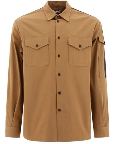 Alexander McQueen Logo Detailed Long Sleeved Shirt - Brown