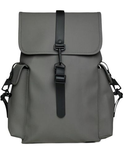 Rains Rucksack Cargo Foldover Top Backpack - Black