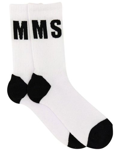MSGM Socks With Logo - Black
