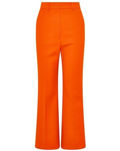 Sportmax Orange Cotton Palmizi Trousers