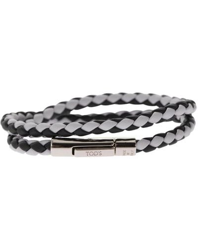 Tod's Mycolors 2-turn Leather Bracelet - White