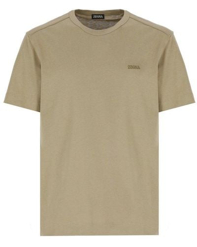 Zegna T-Shirts And Polos - Natural