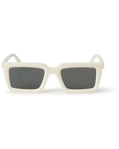 Off-White c/o Virgil Abloh Rectangular Frame Sunglasses - White