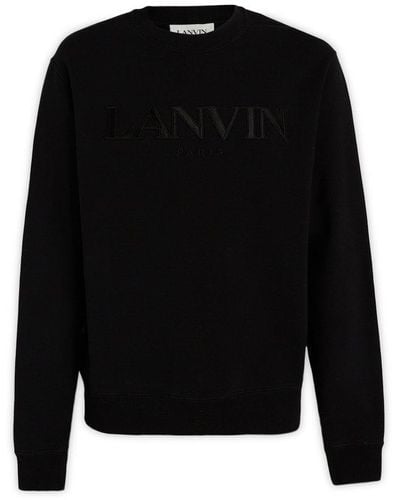 Lanvin Sweatshirt With Logo - Blue