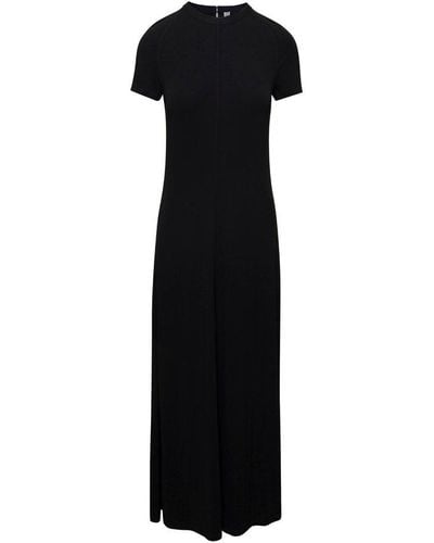 Totême Fluid Crewneck Jersey Dress - Black