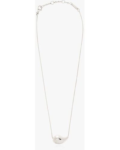 Bottega Veneta Drop Pendant Necklace - White