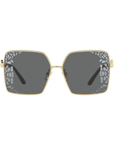 Dolce & Gabbana Square Frame Sunglasses - Metallic