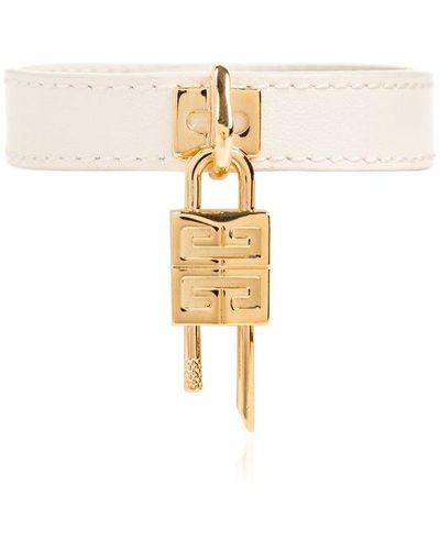 Givenchy Leather Bracelet, - Metallic
