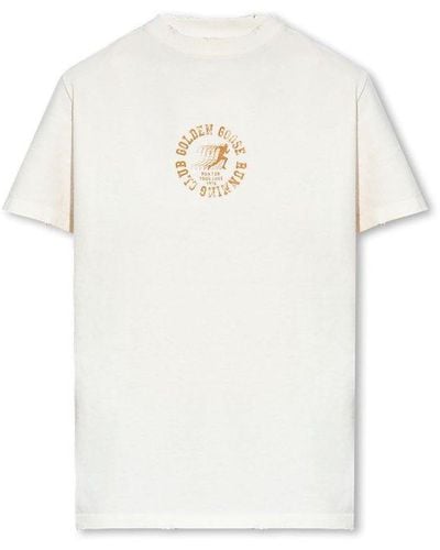 Golden Goose Logo-print Cotton T-shirt - White