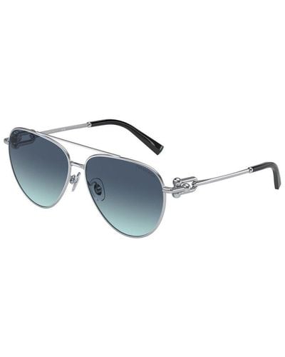 Tiffany & Co. Aviator Frame Sunglasses - Blue