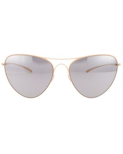 Mykita X Maison Margiela Oval Frame Sunglasses - Gray