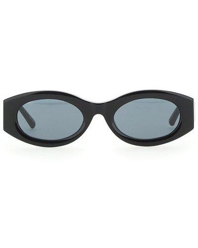 The Attico Oval Frame Sunglasses - White
