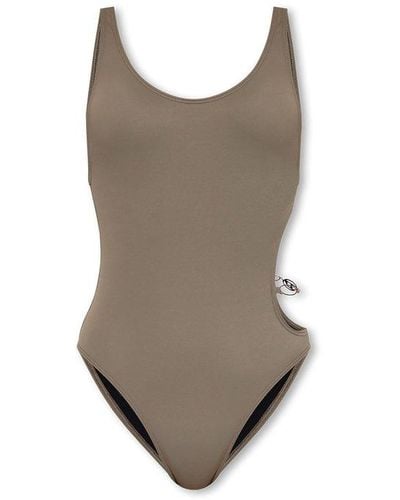 DIESEL Cut-out Swimsuit - Grey