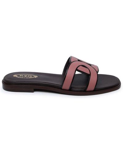 Tod's Chain Slip-on Sandals - Pink