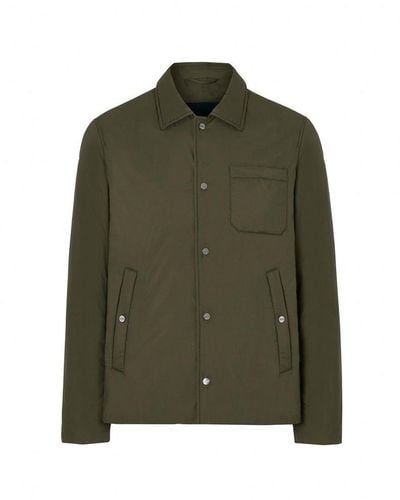 Herno Long-sleeved Button-up Shirt Jacket - Green