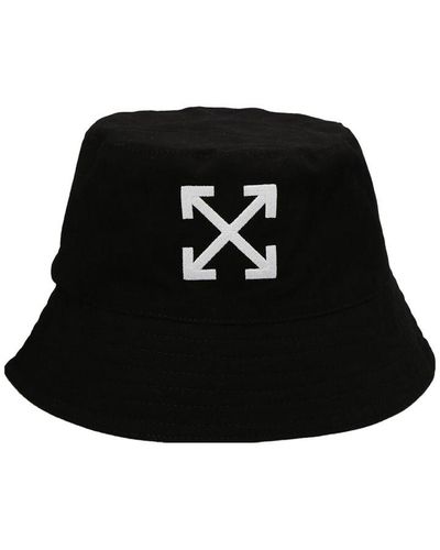 Off-White c/o Virgil Abloh Arrow Logo-embroidered Cotton Bucket Hat - Black
