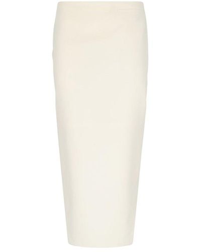 Givenchy Asymmetrical Maxi Skirt - White
