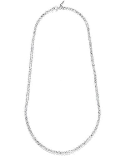 Emanuele Bicocchi Double Chain Necklace - White