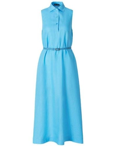 Loro Piana Style Polo Dress - Blue