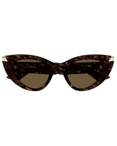 Alexander McQueen Cat-eye Frame Sunglasses - Black