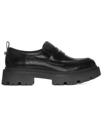 Ash Genial Studs Embellished Slip-on Loafers - Black