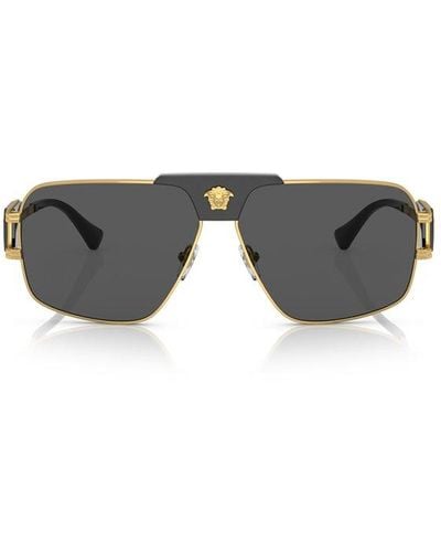 Versace Oversized Frame Sunglasses - Grey