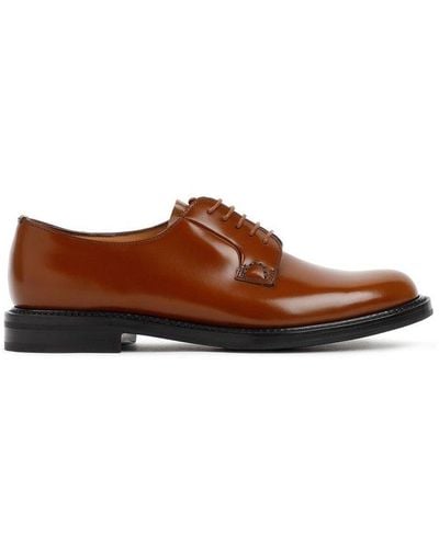 Church's Shannon Round Toe Derby Shoes - Brown