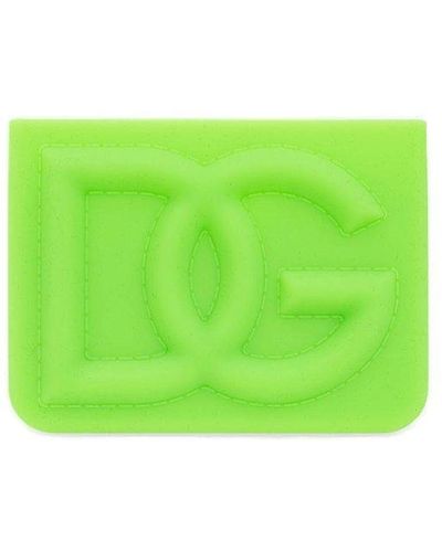 Dolce & Gabbana Rubber Card Holder - Green
