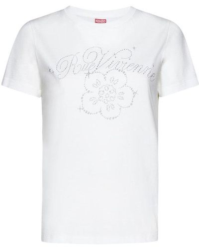 KENZO Embellished Crewneck T-shirt - White