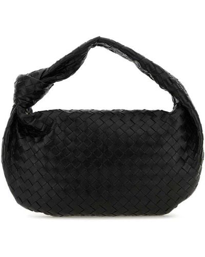 Bottega Veneta Jodie Intrecciato Small Shoulder Bag - Black