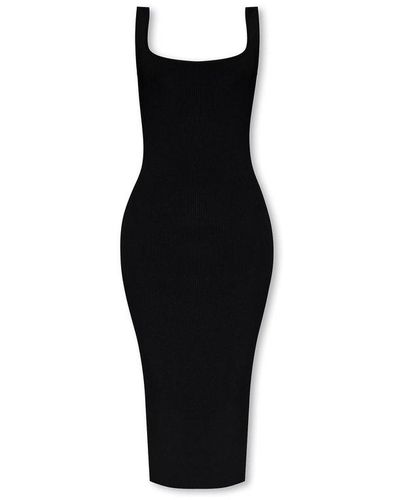Gcds Ribbed Sleeveless Dress - Black