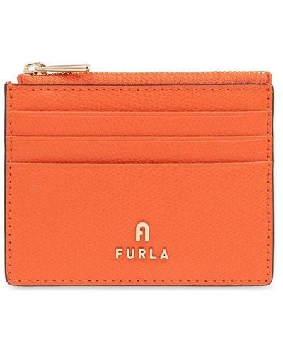 Furla 'camelia Small' Card Holder, - Orange