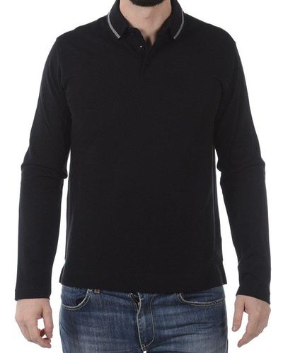 Zegna Long-sleeved Polo Shirt - Black