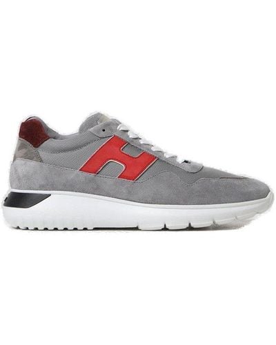 Hogan Interactive 3 Side H Patch Trainers - Grey