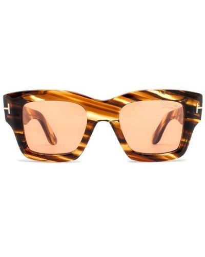 Tom Ford Ilias Square Frame Sunglasses - Multicolor