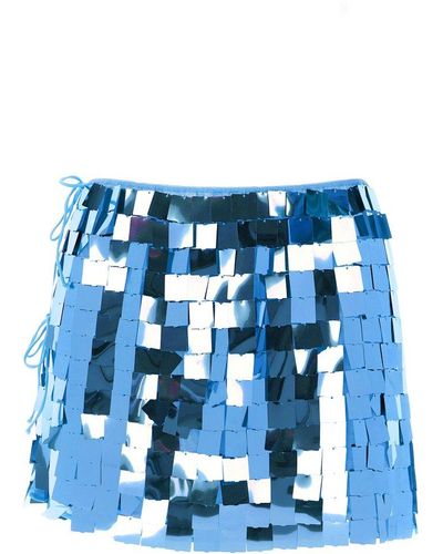 Oséree Disco Sequins Skirts - Blue