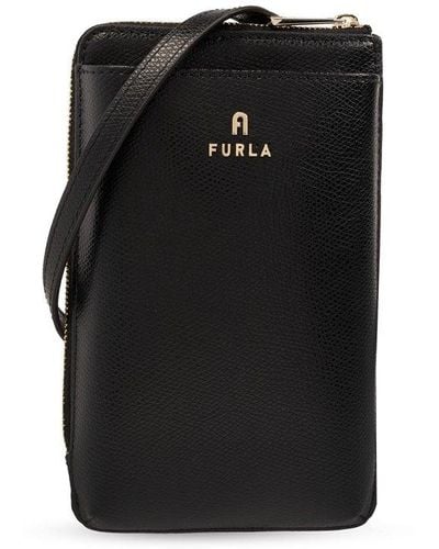 Furla 'camelia Vertical' Shoulder Bag, - Black