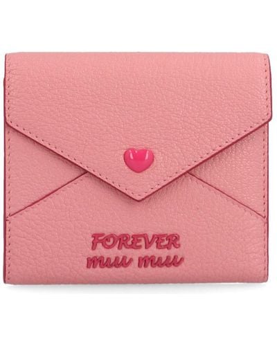 Miu Miu 'forever ' Wallet - Pink