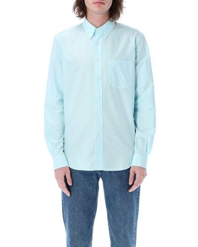 Aspesi Oxford Cotton Shirt - Blue